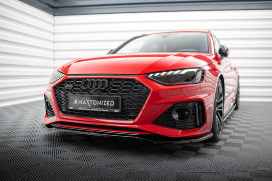LAME DE PARE-CHOC AVANT MAXTON DESIGN V1, AUDI RS4 B9 2019+