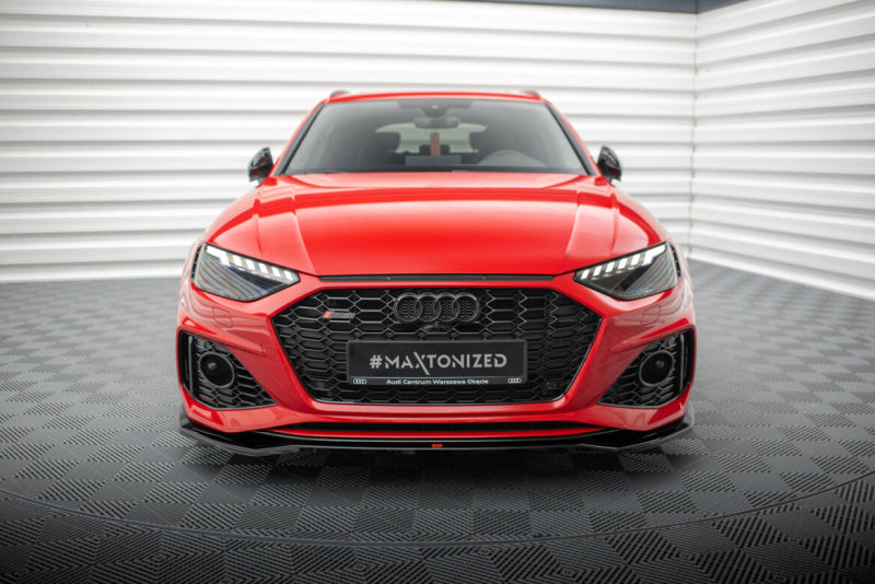 LAME DE PARE-CHOC AVANT MAXTON DESIGN V1, AUDI RS4 B9 2019+