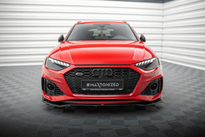 LAME DE PARE-CHOC AVANT MAXTON DESIGN V1, AUDI RS4 B9 2019+