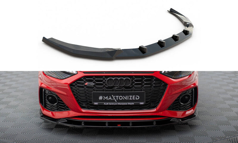LAME DE PARE-CHOC AVANT MAXTON DESIGN V2, AUDI RS4 B9 2019+
