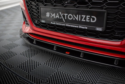 LAME DE PARE-CHOC AVANT MAXTON DESIGN V2, AUDI RS4 B9 2019+