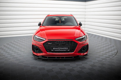 LAME DE PARE-CHOC AVANT MAXTON DESIGN V2, AUDI RS4 B9 2019+