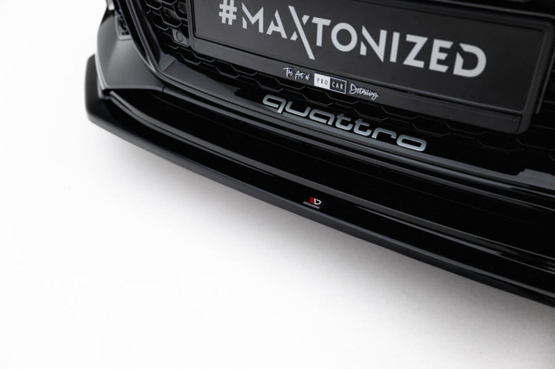LAME DE PARE-CHOC AVANT MAXTON DESIGN V2, AUDI RS5 2017-2019