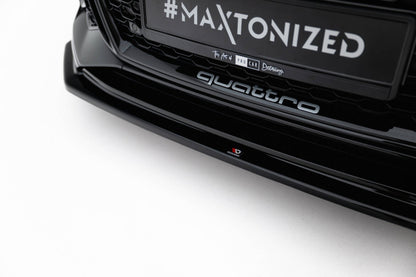 LAME DE PARE-CHOC AVANT MAXTON DESIGN V2, AUDI RS5 2017-2019