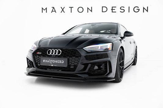 LAME DE PARE-CHOC AVANT MAXTON DESIGN V2, AUDI RS5 2017-2019