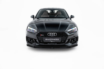 LAME DE PARE-CHOC AVANT MAXTON DESIGN V2, AUDI RS5 2017-2019