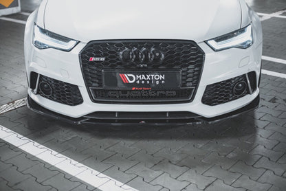 LAME DE PARE-CHOC AVANT MAXTON DESIGN V4, AUDI RS6 C7