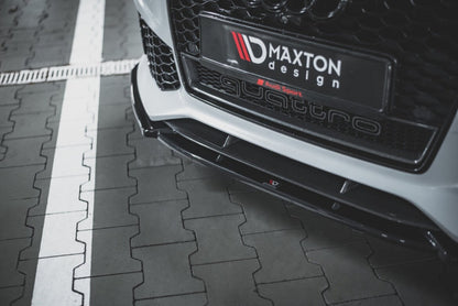 LAME DE PARE-CHOC AVANT MAXTON DESIGN V4, AUDI RS6 C7