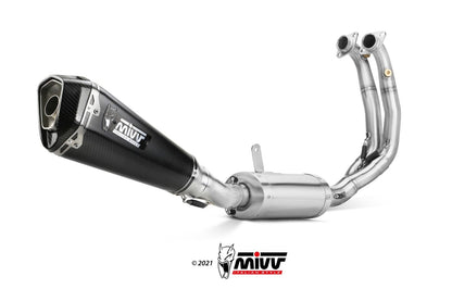 Ligne complète MIVV Delta Race 2-1 Aprilia Tuono 660 2021-24 (inox/carbone) homologuée