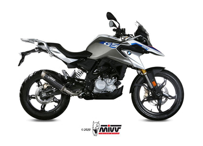 Ligne complète MIVV GP Pro BMW G 310 GS 2017-24 (inox noir mat) homologuée
