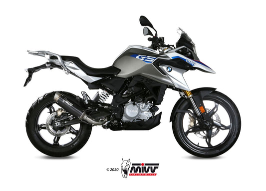 Ligne complète MIVV GP Pro BMW G 310 GS 2017-24 (inox noir mat) homologuée