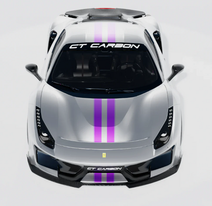 Ferrari 488 Pista - Lame avant carbone - CT DESIGN