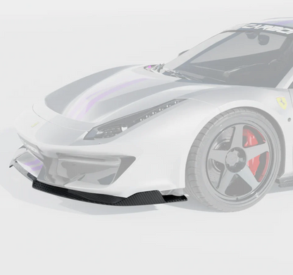 Ferrari 488 Pista - Lame avant carbone - CT DESIGN