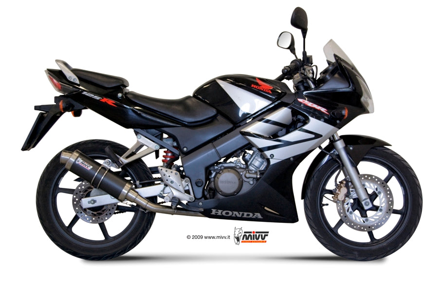Ligne complète MIVV GP Honda CBR 125 R 2004-10 (inox noir mat) homologuée