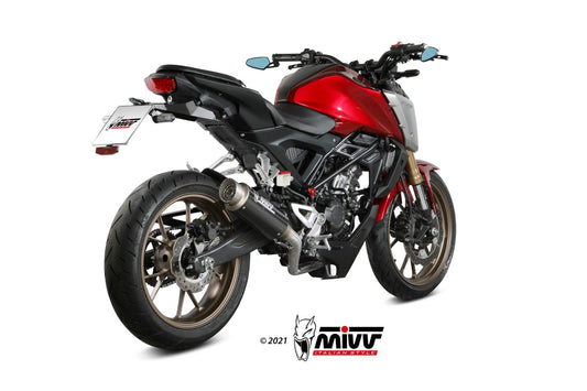 Ligne complète MIVV GP Pro Honda CB 125 R 2021-24 (inox/carbone) homologuée