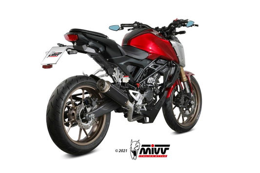 Ligne complète MIVV GP Pro Honda CB 125 R 2021-24 (inox noir mat) homologuée