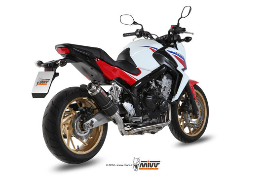 Ligne complète MIVV GP 4-1 Honda CB 650 F 2014-18 (inox/carbone) homologuée
