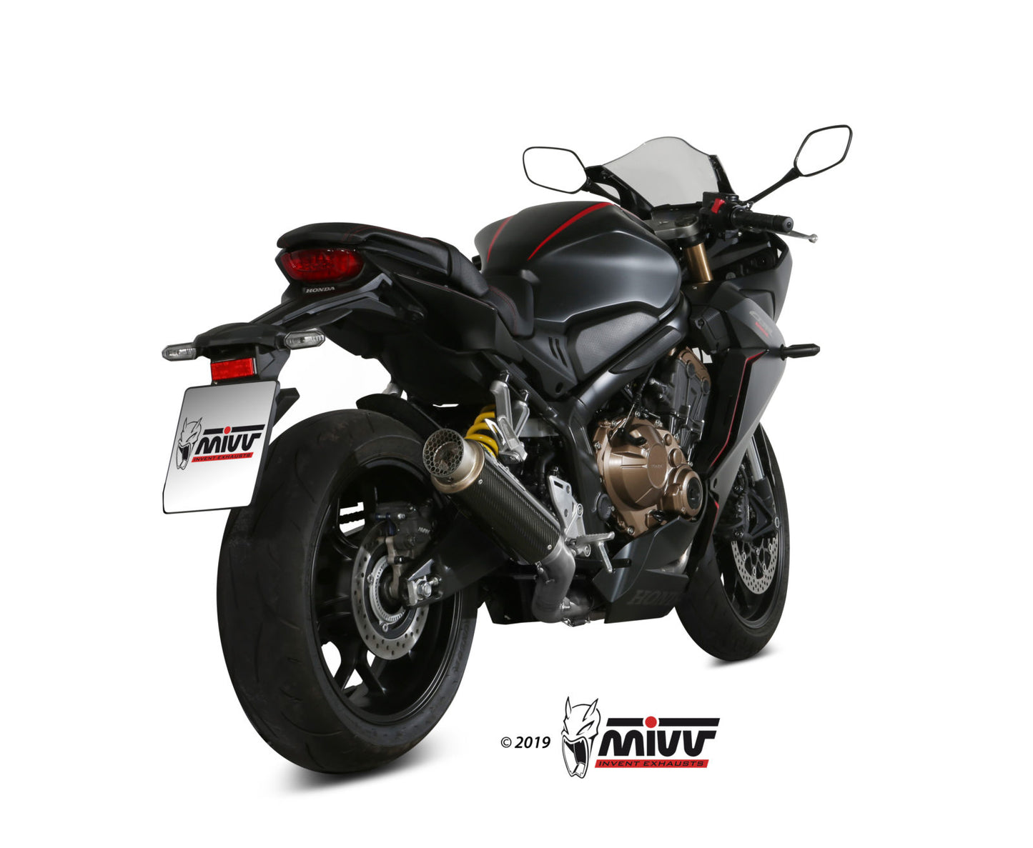 Ligne complète MIVV GP Pro 4-1 Honda CBR 650 R 2019-23 (inox/carbone) homologuée