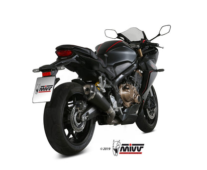 Ligne complète MIVV Delta Race 4-1 Honda CBR 650 R 2019-23 (inox noir mat) homologuée