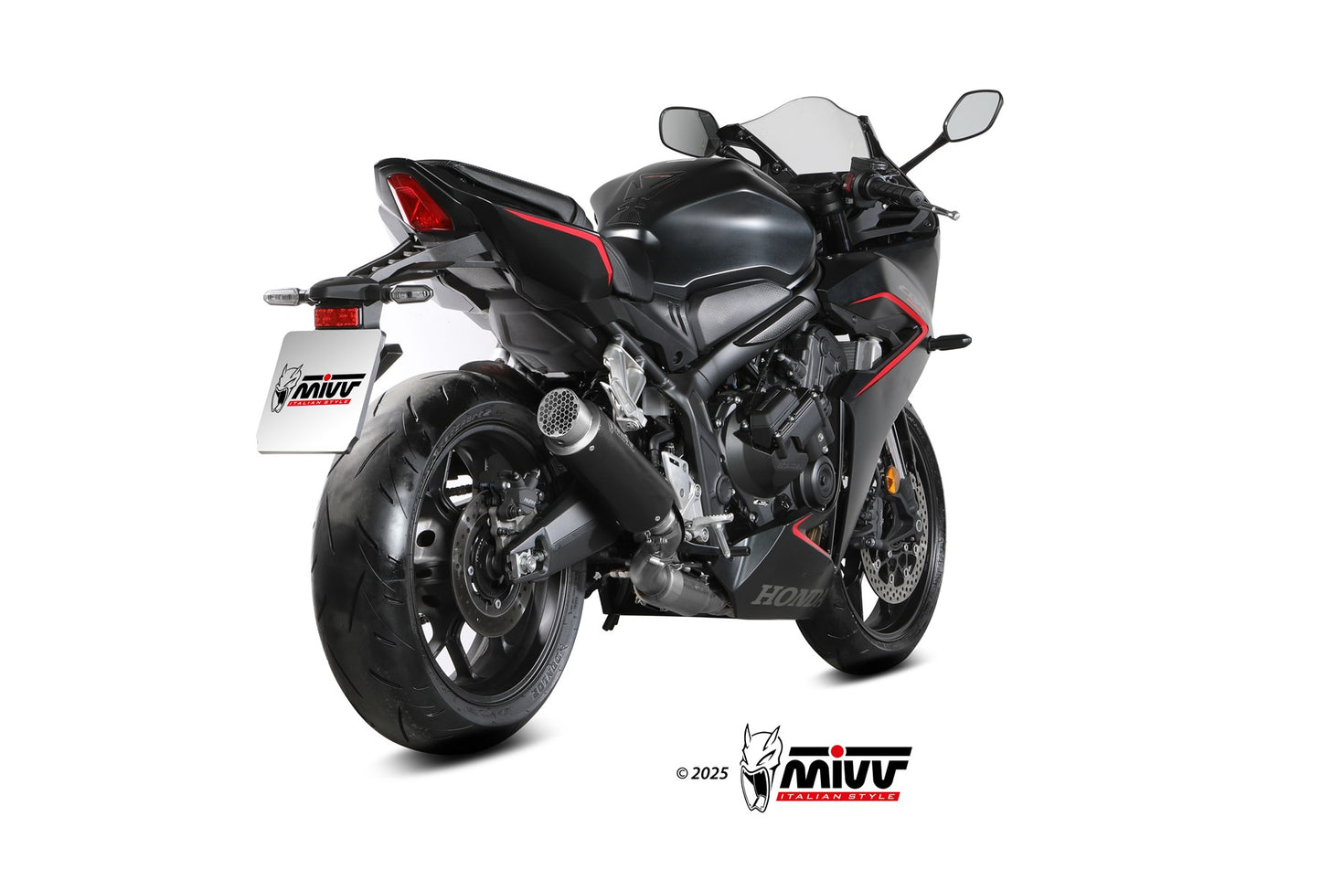 Ligne complète MIVV GP Pro 4-1 Honda CBR 650 R 2019-23 (inox noir mat) homologuée
