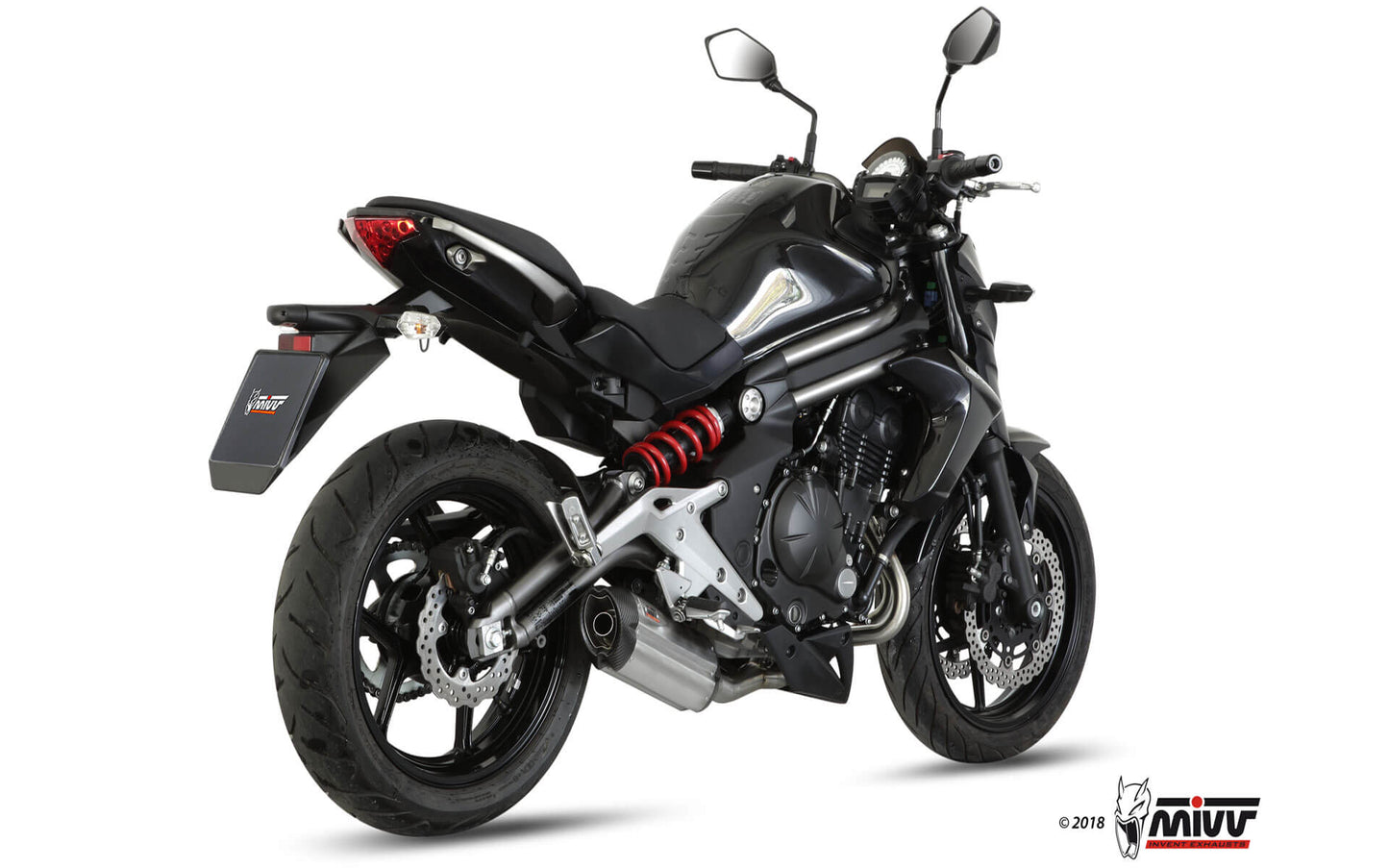 Ligne complète MIVV Suono 2-1 Kawasaki ER-6 F / N 2012-16 (inox) homologuée