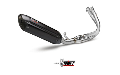 Ligne complète MIVV Suono 2-1 Kawasaki ER-6 F / N 2012-16 (inox noir mat) homologuée