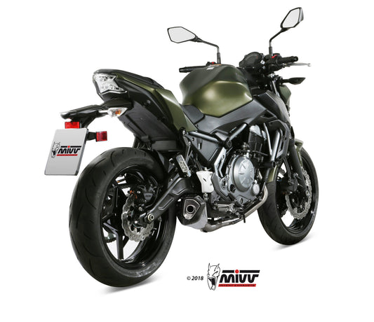 Ligne complète MIVV Delta Race 2-1 Kawasaki Z650 2017-23 (inox) homologuée