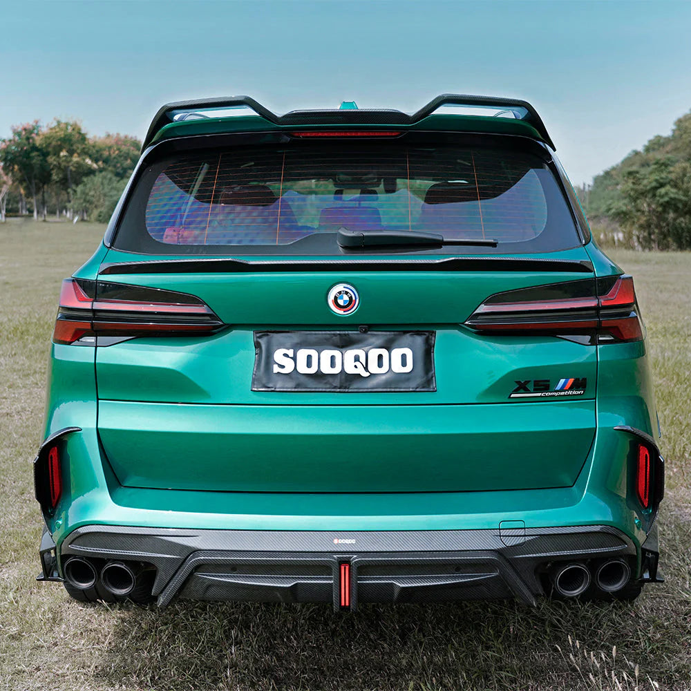 Garnitures pare-chocs arrière carbone SQ, Bmw X5M F95 LCI