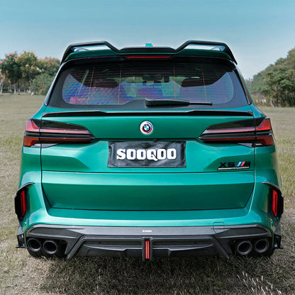 Garnitures pare-chocs arrière carbone SQ, Bmw X5M F95 LCI