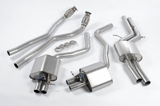 Audi RS7 C7 - LIGNE DUPLEX APRÈS CATALYSEUR Ø 70MM MILLTEK, 2013+