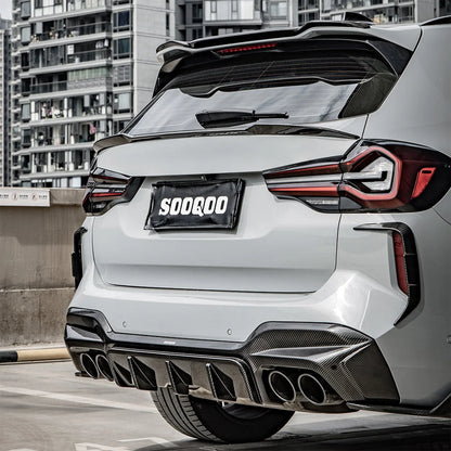 Canards pc. arrière carbone SQ, Bmw X3M F97