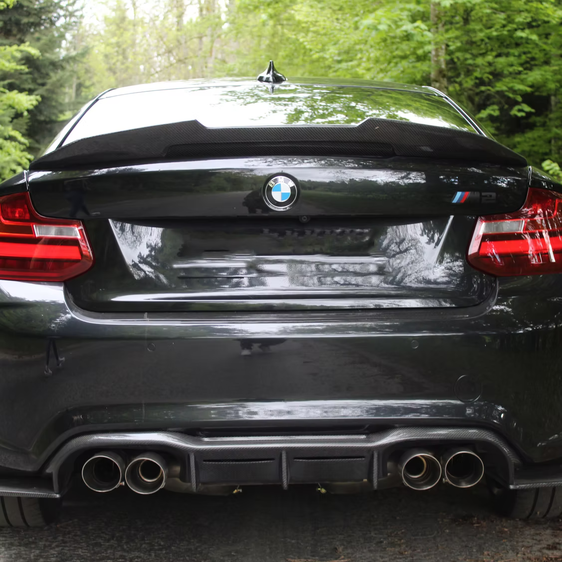 Diffuseur en carbone CT, BMW M2 F87 - Style MT