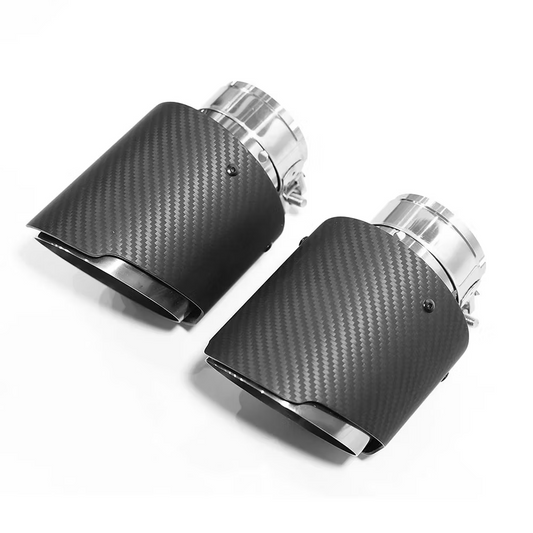 EMBOUTS D'ÉCHAPPEMENT INOX/CARBONE HYUNDAI I30N - ENSEMBLE DE 2 PIÈCES