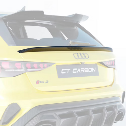 Becquet central carbone CT Audi A3/S3/RS3 8Y 22+ Sportback