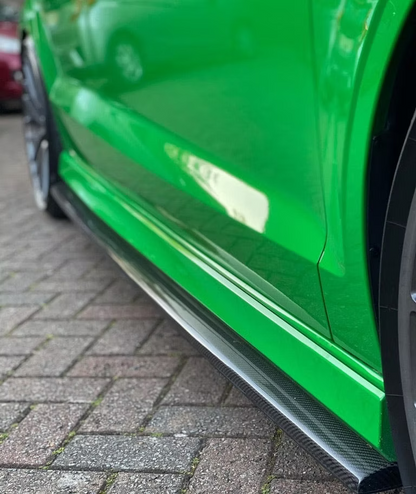 BAS DE CAISSE LATÉRAUX EN CARBONE CT, AUDI A3/S3/RS3 8V BERLINE