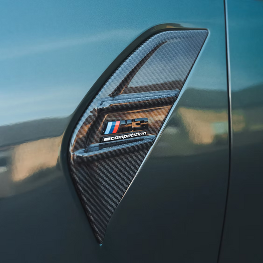 GARNITURES GARDE-BOUE LATÉRALES CARBONE CT, BMW M3/M4 G8X