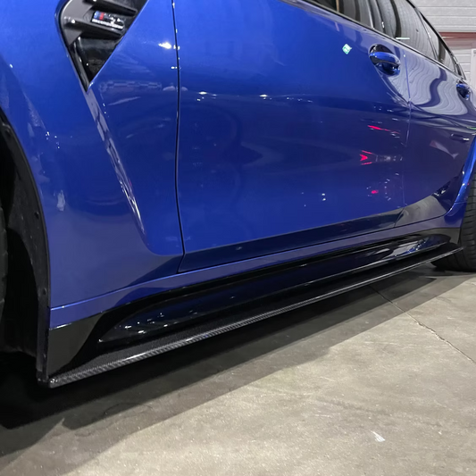 BAS DE CAISSE LATÉRALES CARBONE CT, BMW M3/M4 G8X - CT DESIGN - EXTENSIONS