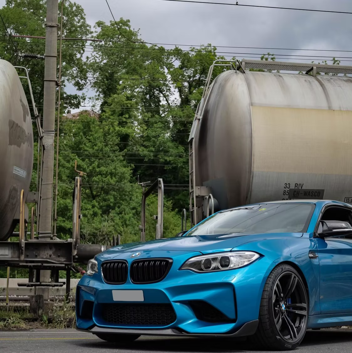 Lame avant carbone CT, BMW M2 F87 N55 - Style MP