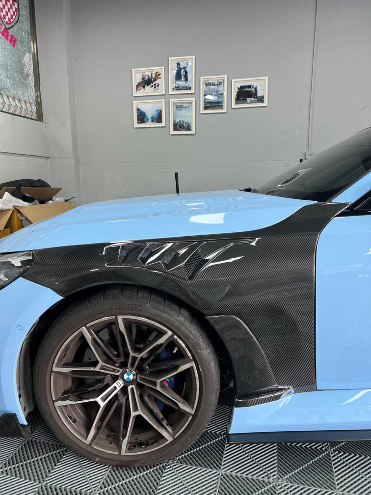 Ailes latérales Carbone type AT, Bmw M2 G87
