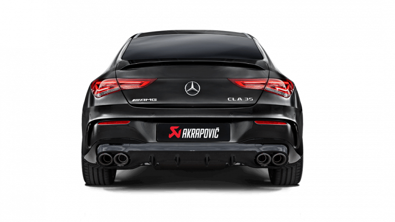 LIGNE D'ÉCHAPPEMENT DUPLEX APRÈS FAP AKRAPOVIC, CLA 35 AMG
