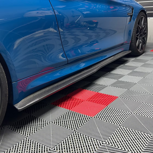 BAS DE CAISSE LATÉRAUX CARBONE CT, BMW M3/ M4 F8X - STYLE PS