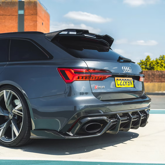 DIFFUSEUR 3 PIÈCES CARBONE CT, AUDI RS6 C8 - CT DESIGN