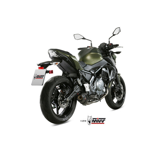 Ligne complète MIVV Oval 2-1 Kawasaki Z650 2017-23 (inox/titane) homologuée