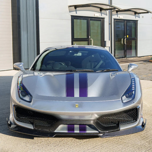Ferrari 488 Pista - Lame avant carbone - CT DESIGN